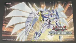 Yugioh Official Playmat Power Of The Elements Sneak Peek POTE Konami Used - Image 11