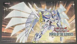 Yugioh Official Playmat Power Of The Elements Sneak Peek POTE Konami Used - Image 12