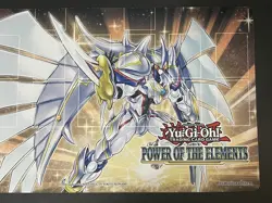 Yugioh Official Playmat Power Of The Elements Sneak Peek POTE Konami Used - Image 6