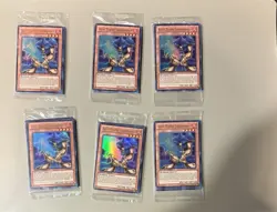 Lot of 6x: Yugioh - Legendary Collection 4: Joey's World SEALED promo pack - Image 1