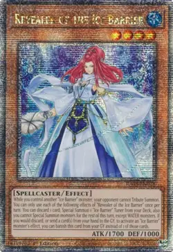 Yugioh! Revealer of the Ice Barrier - RA03-EN028 - Quarter Century Secret Rare - - Image 1
