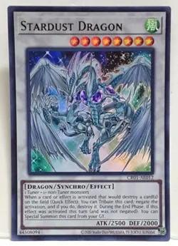 Yugioh Asian-English Stardust Dragon CR01-AE012 Ultra Rare - Image 1