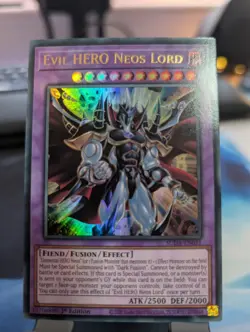 YuGiOh! Evil HERO Neos Lord SUDA-EN031 Ultra Rare 1st Ed - Image 1