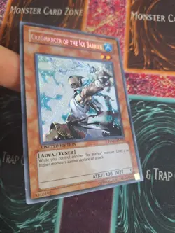 Yu-Gi-Oh! TCG Cryomancer of the Ice Barrier HA01-EN003 Limited Secret Rare NM - Image 2