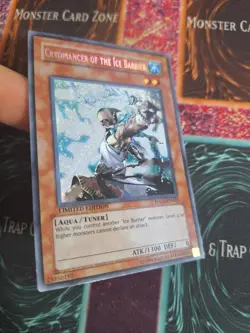 Yu-Gi-Oh! TCG Cryomancer of the Ice Barrier HA01-EN003 Limited Secret Rare NM - Image 6