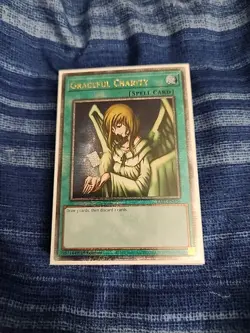 Yugioh Graceful Charity RA03-EN116 Quarter Century Secret Rare Near Mint - Image 2