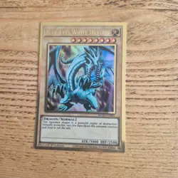 Yugioh TCG MGED Blue-Eyes White Dragon Alt-Art Premium Gold Rare Card Yu-Gi-Oh! - Image 2