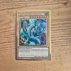 Yugioh TCG MGED Blue-Eyes White Dragon Alt-Art Premium Gold Rare Card Yu-Gi-Oh! - Image 6