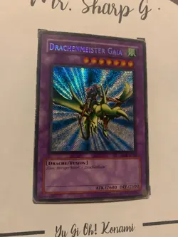 DRAGON MASTER GAIA - LOB-G102 GERMAN Yu-Gi-Oh! CARD SECRET RARE HOLO PRISMATIC - Image 3