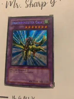 DRAGON MASTER GAIA - LOB-G102 GERMAN Yu-Gi-Oh! CARD SECRET RARE HOLO PRISMATIC - Image 5