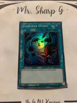 HEAVY STORM - MRD-DE142 GERMAN Yu Gi Oh! SUPER RARE HOLO KONAMI CARD - Image 4