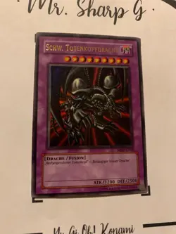 SCHW. SKULL DRAGON - MRD-G018 GERMAN Yu-Gi-Oh! CARD ULTRA RARE HOLO KONAMI - Image 4