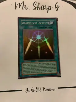 TRAITOROUS SWORDS - LOB-G081 GERMAN Yu-Gi-Oh! CARD SUPER RARE HOLO KONAMI** - Image 11