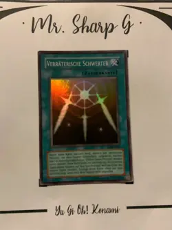 TRAITOROUS SWORDS - LOB-G081 GERMAN Yu-Gi-Oh! CARD SUPER RARE HOLO KONAMI** - Image 2