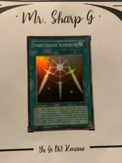 TRAITOROUS SWORDS - LOB-G081 GERMAN Yu-Gi-Oh! CARD SUPER RARE HOLO KONAMI** - Image 9