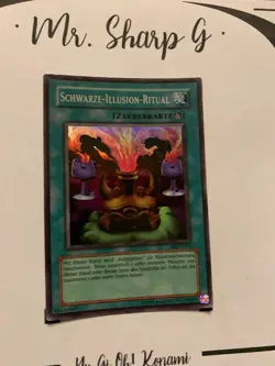 BLACK ILLUSION RITUAL - SRL-G051 GERMAN Yu Gi Oh! SUPER RARE HOLO CARD - Image 11