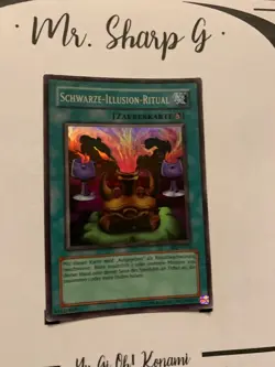 BLACK ILLUSION RITUAL - SRL-G051 GERMAN Yu Gi Oh! SUPER RARE HOLO CARD - Image 3
