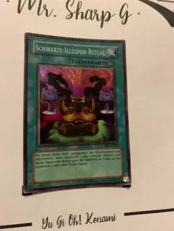 BLACK ILLUSION RITUAL - SRL-G051 GERMAN Yu Gi Oh! SUPER RARE HOLO CARD - Image 4