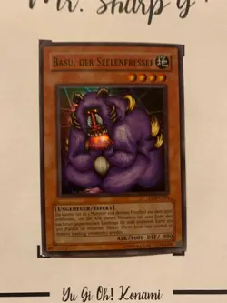 BASU THE SOUL EATER - LON-G064 GERMAN Yu-Gi-Oh! CARD SUPER RARE HOLO - Image 2