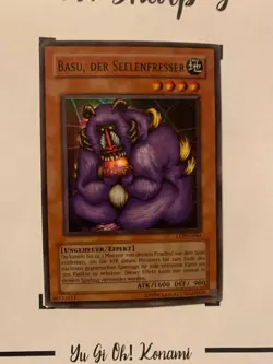 BASU THE SOUL EATER - LON-G064 GERMAN Yu-Gi-Oh! CARD SUPER RARE HOLO - Image 3