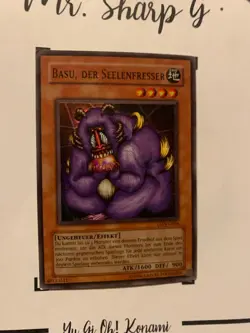 BASU THE SOUL EATER - LON-G064 GERMAN Yu-Gi-Oh! CARD SUPER RARE HOLO - Image 4