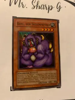 BASU THE SOUL EATER - LON-G064 GERMAN Yu-Gi-Oh! CARD SUPER RARE HOLO - Image 5