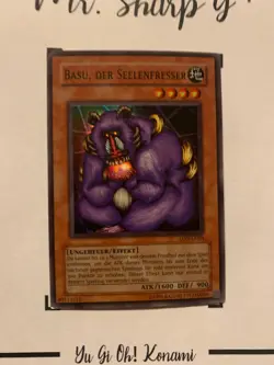 BASU THE SOUL EATER - LON-G064 GERMAN Yu-Gi-Oh! CARD SUPER RARE HOLO - Image 9