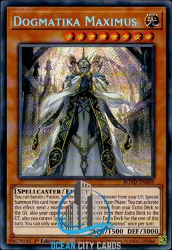 Yugioh Dogmatika Maximus ROTD-EN009 Secret Rare 1st Edition - Image 3
