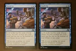 MTG - (2Ã—) Stock Up - DFT Aetherdrift  #67 UNCOMMON - Mint - Unplayed - Image 1