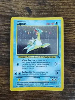Pokemon 1999 Fossil Holo Rare Lapras 10/62 - Image 2
