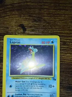 Pokemon 1999 Fossil Holo Rare Lapras 10/62 - Image 4
