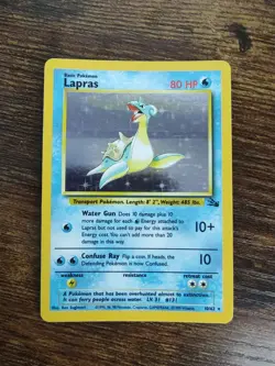 Pokemon 1999 Fossil Holo Rare Lapras 10/62 - Image 1