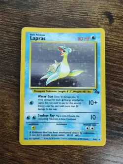Pokemon 1999 Fossil Holo Rare Lapras 10/62 - Image 2