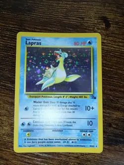Pokemon 1999 Fossil Holo Rare Lapras 10/62 - Image 3