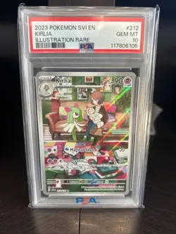 PSA 10 Pokemon TCG 2023 Scarlet & Violet #212/198 Kirlia Illustration Rare Holo - Image 1