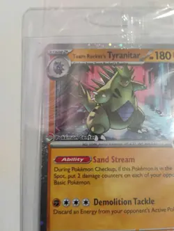 Pokemon Sealed Team Rocket's Tyranitar Pokemon Center Exclusive Promo Card - Image 2