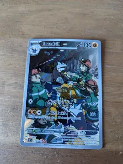 Excadrill 174/162 Temporal Forces Illustration Rare Pokemon Card Foil Holo - Image 1