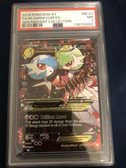 2016 POKEMON XY GENERATIONS RADIANT COLL #RC31 FULL ART M GARDEVOIR EX PSA 7 - Image 1