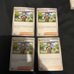4x Brock's Scouting  146/159 x4 - Journey Together - Pokemon TCG - Playset - Image 1