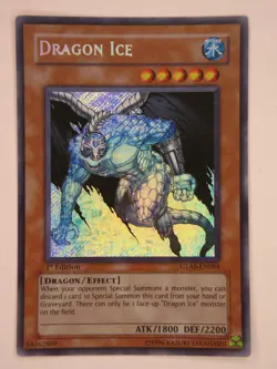 Yugioh / Dragon Ice / GLAS-EN084 / Secret Rare / 1st Ed / (NM-LP) - Image 1