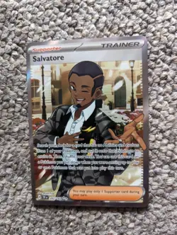 Salvatore 202/162 Temporal Forces Ultra Double Rare Pokemon Card Foil Holo - Image 1