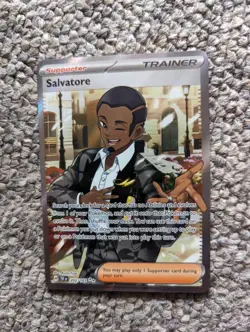 Salvatore 202/162 Temporal Forces Ultra Double Rare Pokemon Card Foil Holo - Image 3
