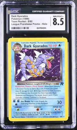 CGC 8.5 Dark Gyarados Team Rocket Prerelease 8/82 Holo Pokemon Card psa - Image 1