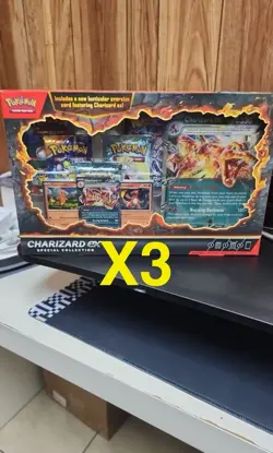 Pokémon Charizard ex Special CollectionJourney Together Promo Card X 3 - Image 1