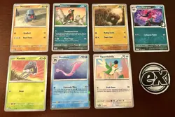 Pokemon Lot - 3 Plush Pokemon/15 NM Cards w/Holo’s - w/EX Coin - Destined Rivals - Image 5