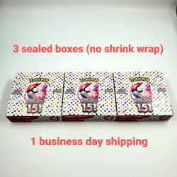 Pokemon Card Pokemon Card 151 Booster Box 3 Boxes No Shrink Wrap Japanese - Image 12