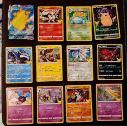 Pokemon Celebrations 25th Anniversary  Holo Rare Lot of 12 Cards - Image 1