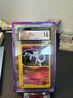 CGC 10 GEM MINT Mewtwo 2002 Expedition 56/165 Reverse Holo Pokemon Card - Image 1