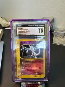 CGC 10 GEM MINT Mewtwo 2002 Expedition 56/165 Reverse Holo Pokemon Card - Image 3