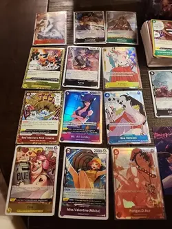 One Piece TCG English 53 Card Lot + Deck Box - Image 12